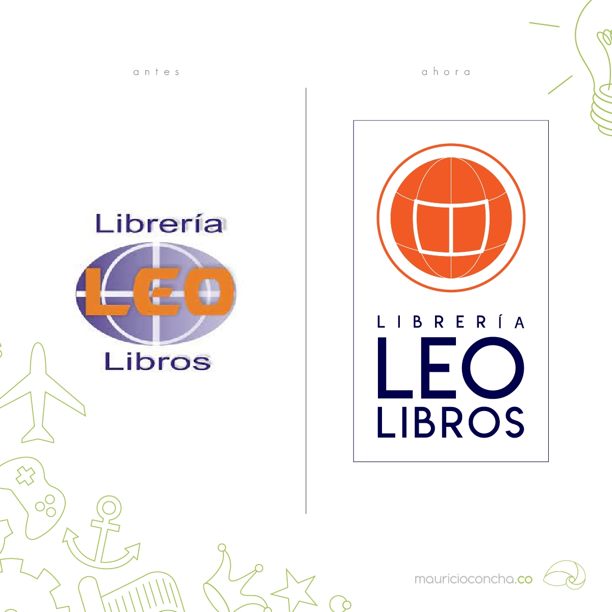 Evolución Logo Leo Libros